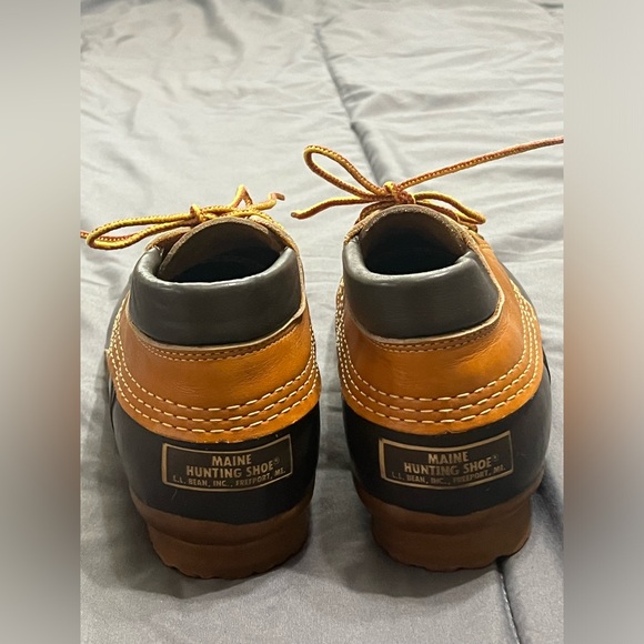 L.L. Bean Maine Duck Hunting Shoes Leather Rubber Waterproof Classic Size 8 - Picture 4 of 7